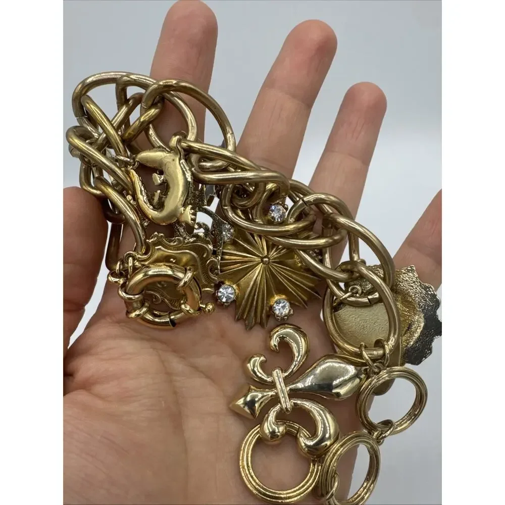Miss Tina Taste of Couture Gold Bracelet with TM Circular Monogram